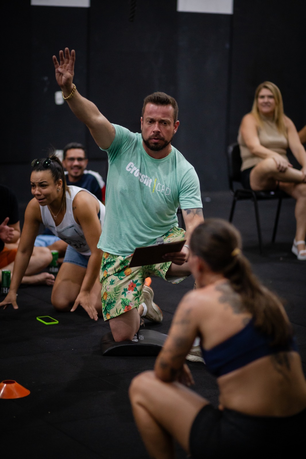 Vinicius atuando como juiz na Arbitragem Crossfit Open